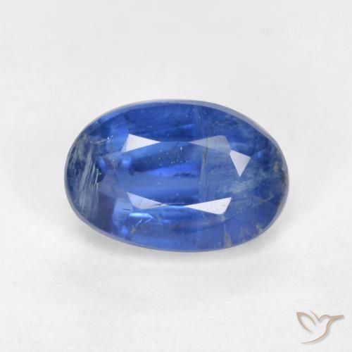 0.83ct Натуральный Темно-синий кианит, Овал, SI-I1