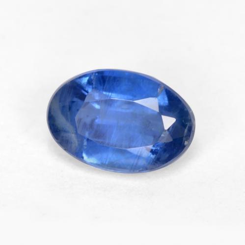 0.72ct Натуральный Темно-синий кианит, Овал, SI-I1