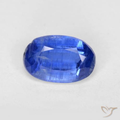 0.62ct Натуральный Темно-синий кианит, Овал, SI-I1