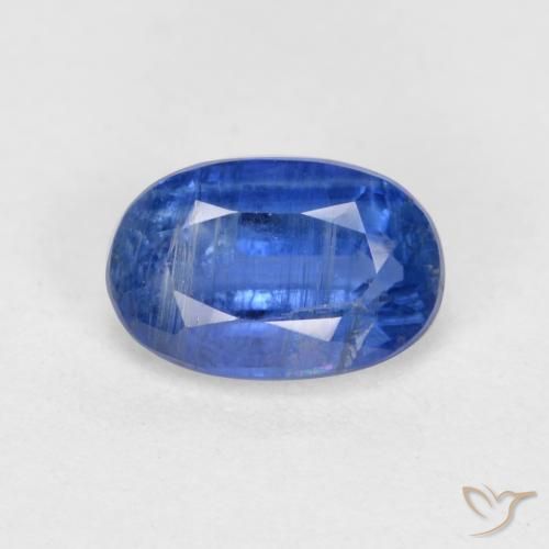 0.79ct Натуральный Васильково-синий кианит, Овал, SI-I1