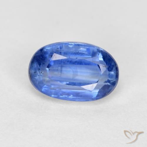 0.67ct Натуральный Светло-синий кианит, Овал, SI-I1