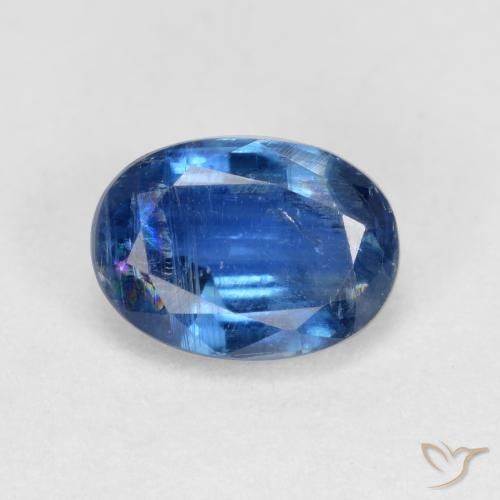 1.12ct Натуральный Средний синий кианит, Овал, VS-SI