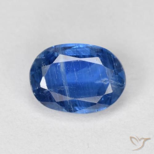 1.15ct Натуральный Темно-синий кианит, Овал, VS-SI