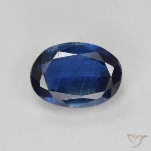 1.21ct Натуральный Темно-синий кианит, Овал, SI