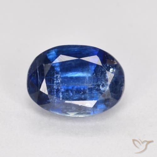 1.29ct Натуральный Темно-синий кианит, Овал, SI