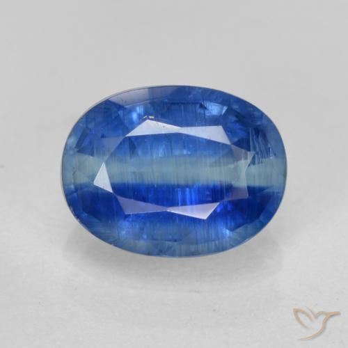 1.66ct Натуральный Средний синий кианит, Овал, SI