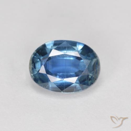 2.08ct Натуральный Темно-синий кианит, Овал, VS-SI
