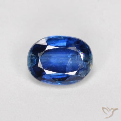 1.73ct Натуральный Темно-синий кианит, Овал, VS-SI