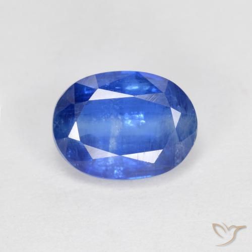 1.87ct Натуральный Средний синий кианит, Овал, SI