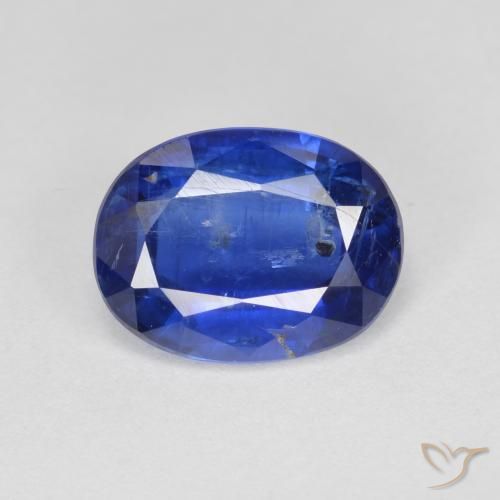 2.90ct Натуральный Темно-синий кианит, Овал, SI