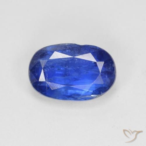 2.25ct Натуральный Темно-синий кианит, Овал, SI-I1