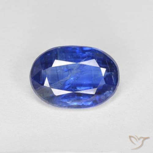 2.44ct Натуральный Темно-синий кианит, Овал, SI-I1