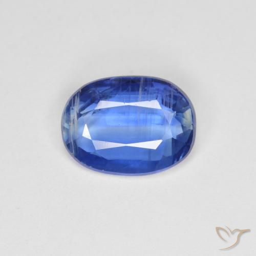 2.25ct Натуральный Темно-синий кианит, Овал, SI
