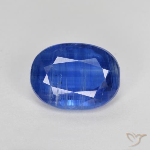 2.74ct Натуральный Темно-синий кианит, Овал, SI