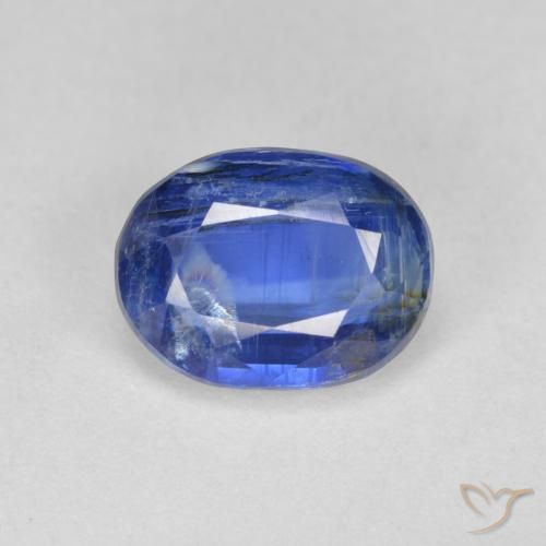 2.58ct Натуральный Темно-синий кианит, Овал, SI-I1