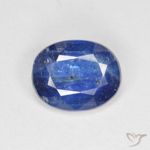 3.61ct Натуральный Темно-синий кианит, Овал, SI-I1