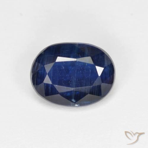 1.61ct Натуральный Темно-синий кианит, Овал, VS-SI