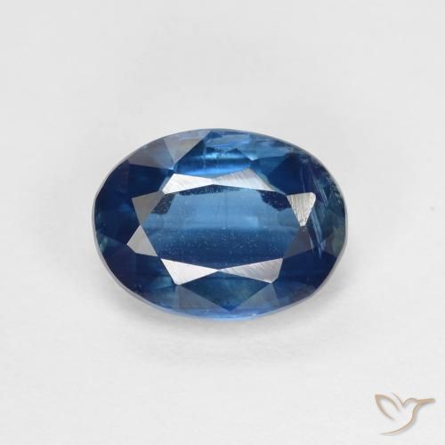 1.73ct Натуральный Темно-синий кианит, Овал, VS-SI