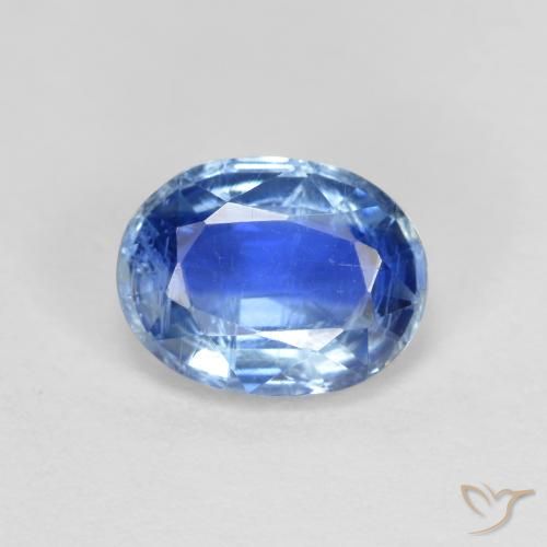1.65ct Натуральный Глубокий лазурно-синий кианит, Овал, VS-SI