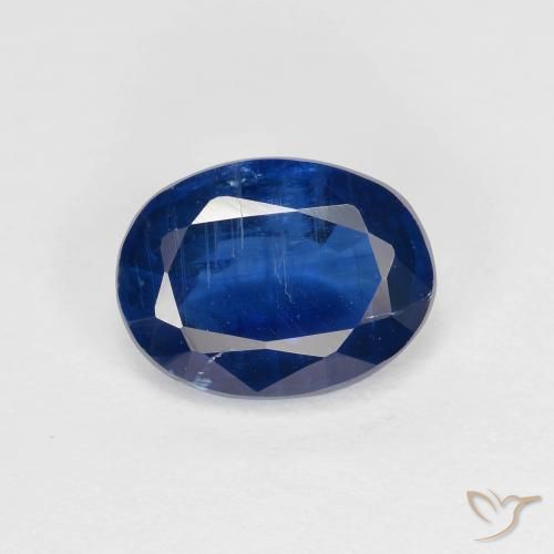 1.56ct Натуральный Темно-синий кианит, Овал, VS-SI