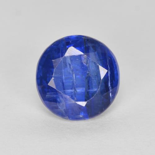 1.46ct Натуральный Темно-синий кианит, Круглый, SI-I1
