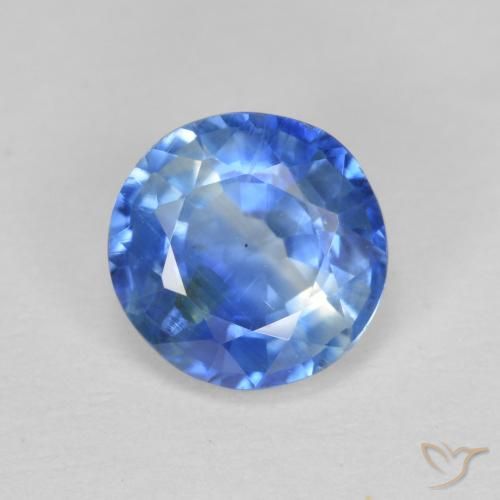 1.53ct Натуральный Светло-синий кианит, Круглый, SI