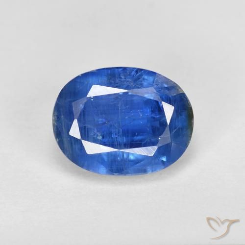 2.07ct Натуральный Темно-синий кианит, Овал, SI