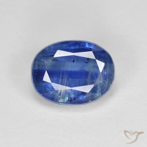 2.02ct Натуральный Темно-синий кианит, Овал, SI