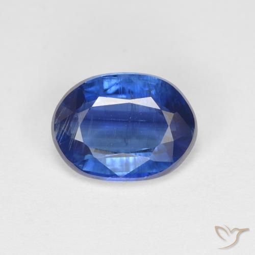1.54ct Натуральный Темно-синий кианит, Овал, SI