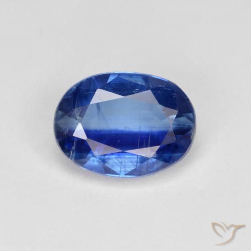 1.76ct Натуральный Темно-синий кианит, Овал, VS-SI
