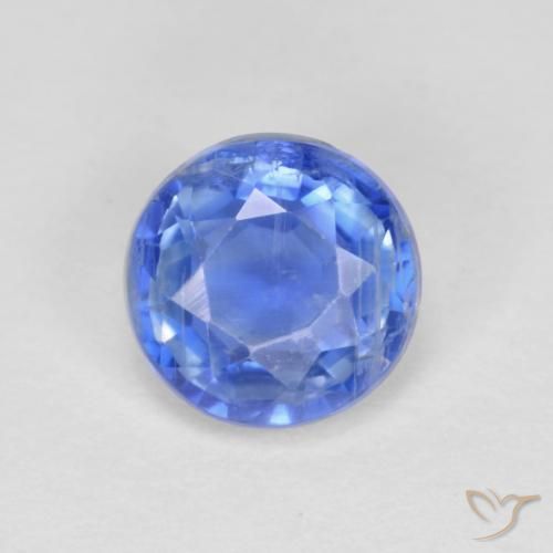 1.41ct Натуральный Светло-синий кианит, Круглый, VS-SI