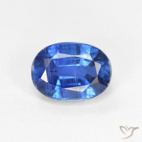 1.31ct Натуральный Темно-синий кианит, Овал, SI