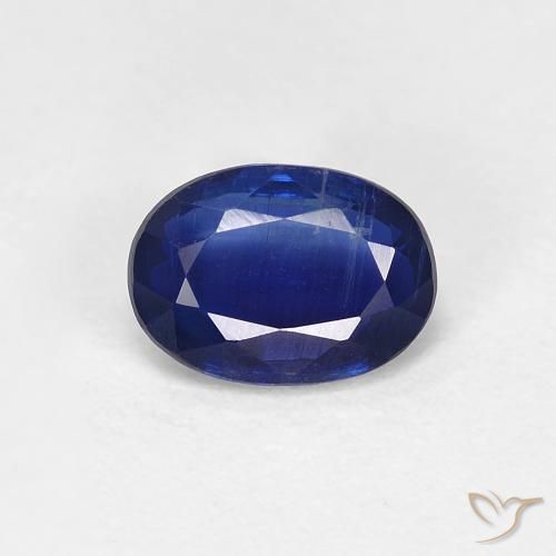 0.96ct Натуральный Королевский синий кианит, Овал, Чистота VS