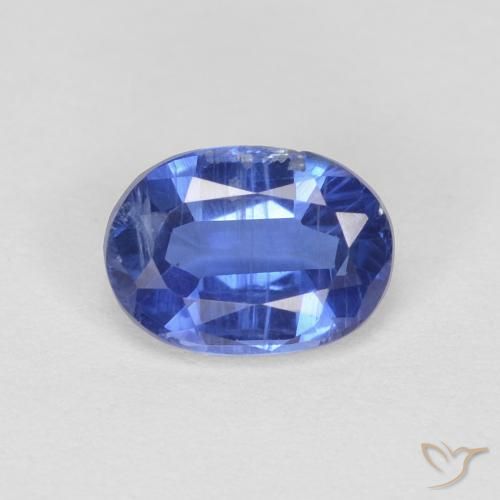 1.11ct Натуральный Настоящий синий кианит, Овал, VS-SI