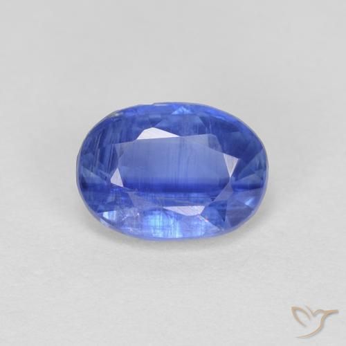 0.96ct Натуральный Темно-синий кианит, Овал, VS-SI
