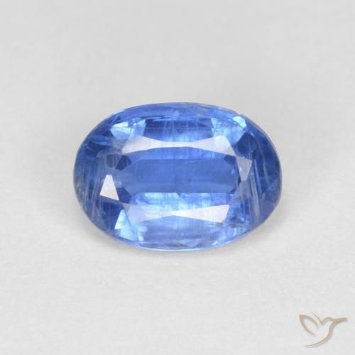 1.10ct Натуральный Темно-синий кианит, Овал, VS-SI