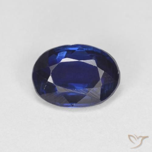 0.98ct Натуральный Королевский синий кианит, Овал, Чистота VS