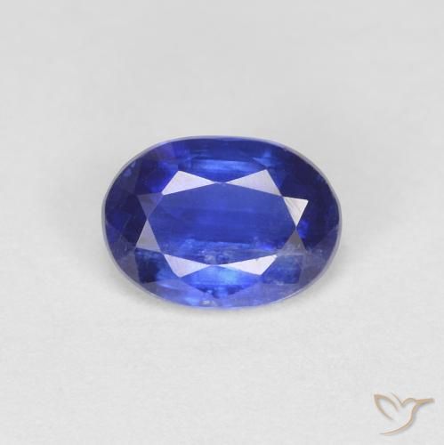 0.80ct Натуральный Темно-синий кианит, Овал, VS-SI