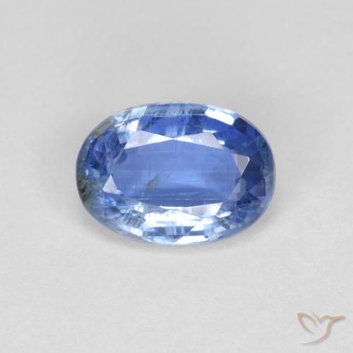 0.89ct Натуральный Светло-синий кианит, Овал, VS-SI