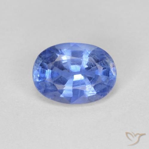 0.89ct Натуральный Светло-синий кианит, Овал, Чистота VS