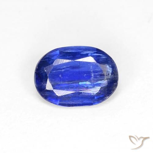 0.83ct Натуральный Темно-синий кианит, Овал, SI
