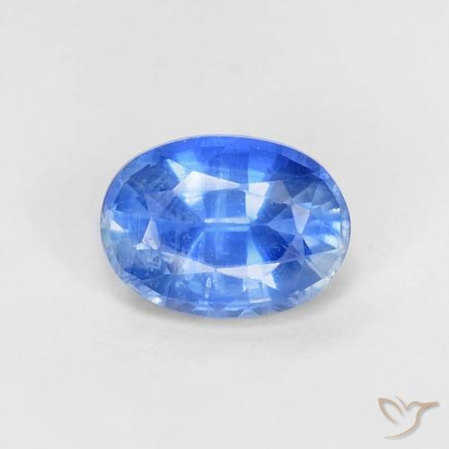 1.17ct Натуральный Глубокий лазурно-синий кианит, Овал, Чистота VS