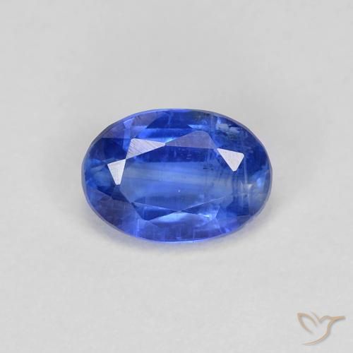 0.99ct Натуральный Темно-синий кианит, Овал, SI