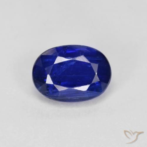 1.32ct Натуральный Темно-синий кианит, Овал, SI