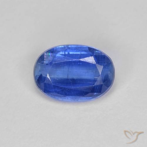 1.06ct Натуральный Темно-синий кианит, Овал, SI