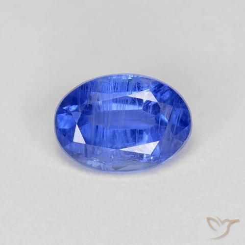 1.14ct Натуральный Темно-синий кианит, Овал, VS-SI
