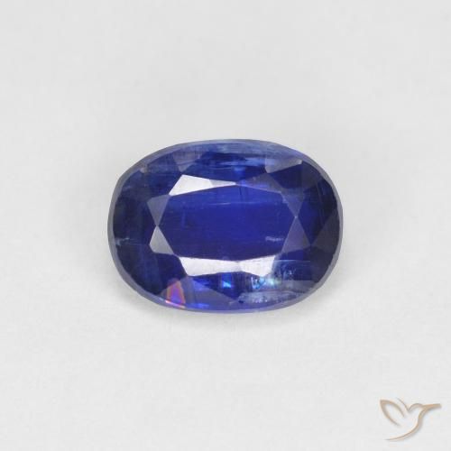 1.30ct Натуральный Темно-синий кианит, Овал, VS-SI