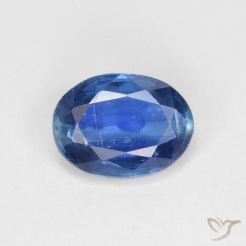 1.45ct Натуральный Темно-синий кианит, Овал, VS-SI