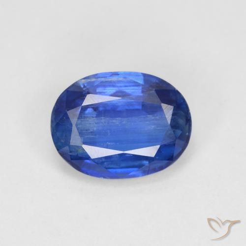 1.69ct Натуральный Темно-синий кианит, Овал, VS-SI