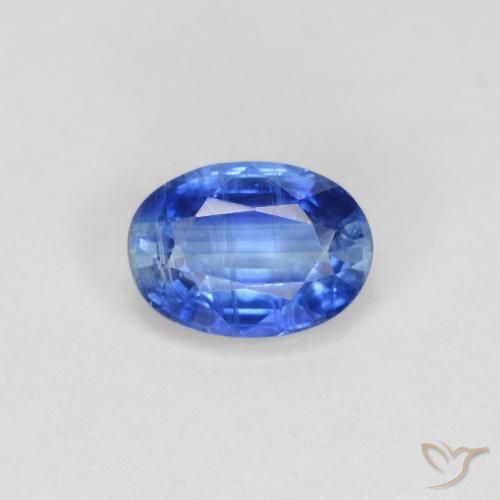 1.00ct Натуральный Светло-синий кианит, Овал, VS-SI